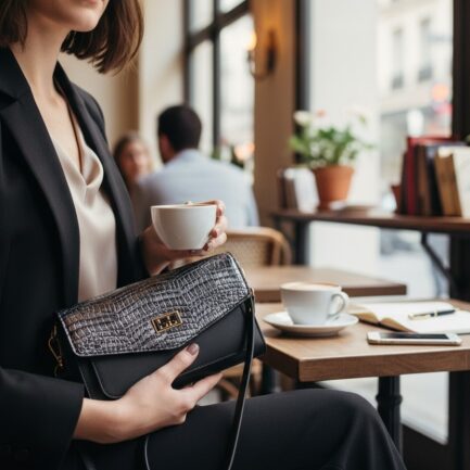 Hakiki Deri Venüs Baskı Kadın Askılı Çapraz Çanta